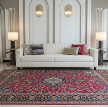 Charger l'image dans la galerie, Grand Tapis Kachan fait main n°17398_305×200
