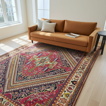 Charger l'image dans la galerie, Grand Tapis Ghachgai noué main n°17499_300×214
