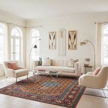 Charger l'image dans la galerie, Grand Tapis Antique Bidjard tissé main n°9840_302×205
