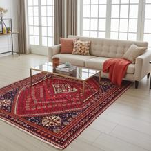 Charger l'image dans la galerie, Tapis Ghachgai fait main n°600_240×155
