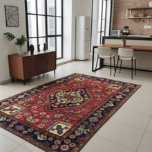 Charger l'image dans la galerie, Tapis Nahavand tissé main n°14104_237×155
