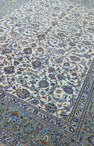 Grand tapis Kachan fait main n°8930_394×280