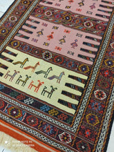 Charger l&#39;image dans la galerie, Kilim Khorassan brodé main n°19583_182×103
