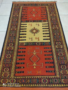 Kilim Khorassan brodé main n°19585_190×108