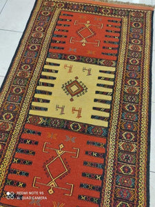 Kilim Khorassan brodé main n°19585_190×108