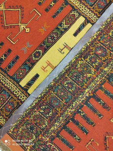 Kilim Khorassan brodé main n°19585_190×108