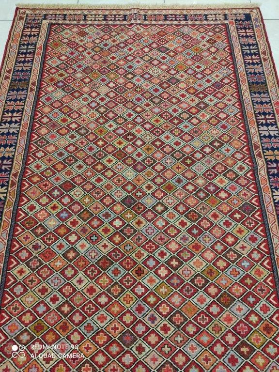 Kilim Khorassan noué main n°19739_190×126