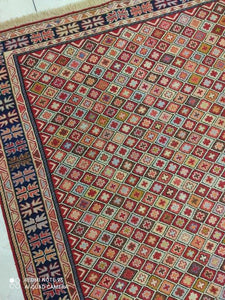 Kilim Khorassan noué main n°19739_190×126