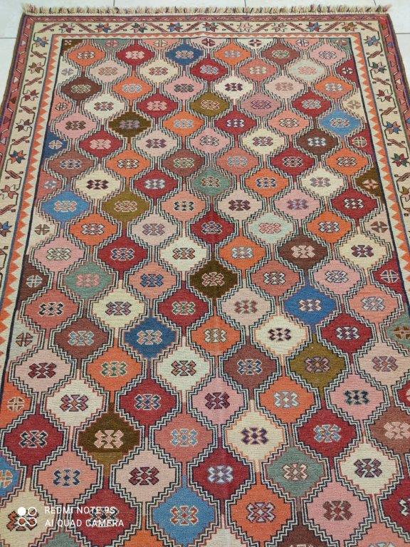 Kilim Ghachghai tissé main n°19740_192×125