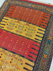 Kilim Khorassan noué main n°19633_205×130