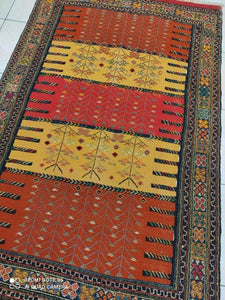 Kilim Khorassan noué main n°19633_205×130