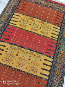 Kilim Khorassan noué main n°19633_205×130