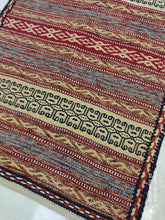 Charger l&#39;image dans la galerie, Kilim Ghachghai fait main n°19653_90×60
