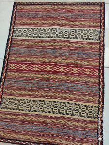 Kilim Ghachghai fait main n°19653_90×60