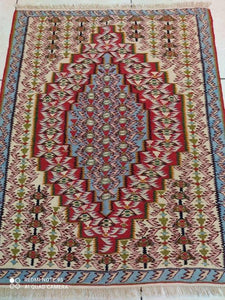 Kilim Senneh fait main n°19036_95×75