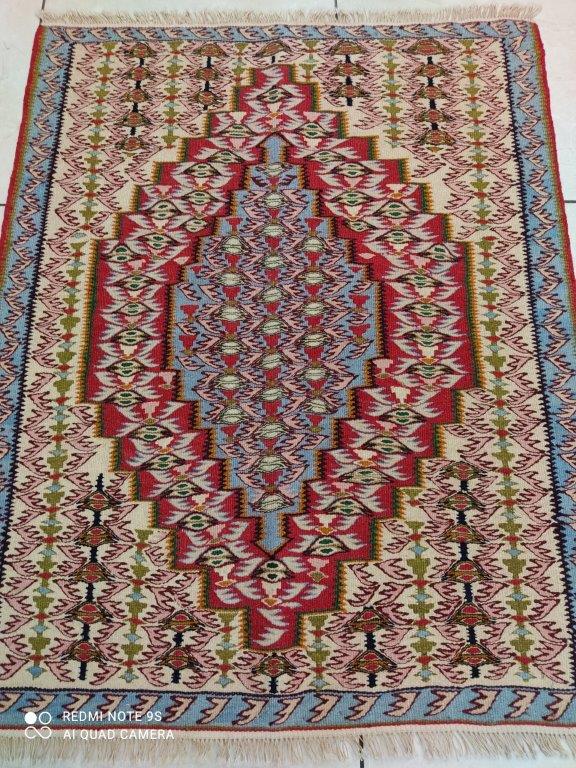 Kilim Senneh fait main n°19036_95×75