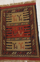 Charger l'image dans la galerie, Kilim Khorassan tissé main n°19611_90×63
