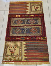 Charger l'image dans la galerie, Kilim Tapis Khorassan tissé main n°19606_180×107
