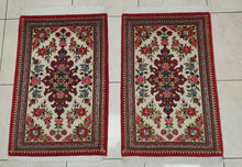 Charger l'image dans la galerie, Paire 2 tapis Ghom fait main n°19431_90×60

