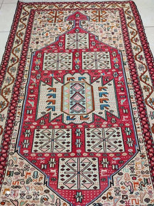 Tapis Soumak soie fait main n°15221_215×120