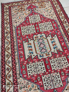 Tapis Soumak soie fait main n°15221_215×120