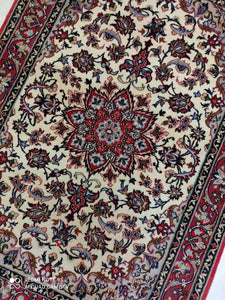 Tapis Ispahan fait main n°12868_102×70