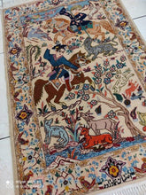 Charger l&#39;image dans la galerie, Tapis Ispahan fait main n°14265_107×72
