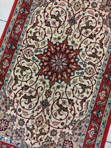 Tapis Ispahan fait main n°14282_116×70
