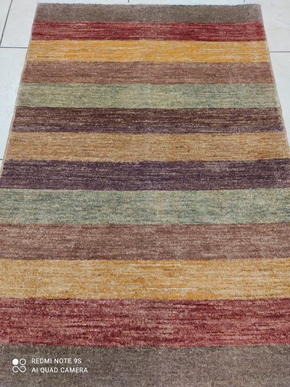 Tapis Gabbeh tissé main n°250_125×85