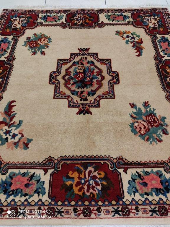 Tapis Antique Bakhtiar noué main n°299_130×125