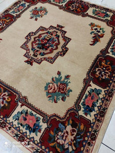 Tapis Antique Bakhtiar noué main n°299_130×125