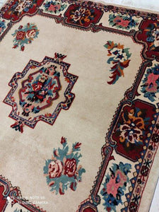 Tapis Antique Bakhtiar noué main n°299_130×125