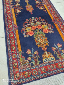 Tapis Sarouk tissé main n°18948_134×70