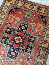 Charger l&#39;image dans la galerie, Tapis Heriz noué main n°14648_140×108
