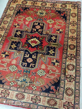 Charger l&#39;image dans la galerie, Tapis Heriz noué main n°14648_140×108
