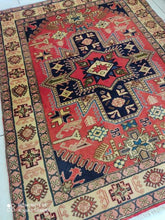 Charger l&#39;image dans la galerie, Tapis Heriz noué main n°14648_140×108
