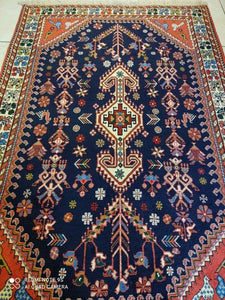 Tapis Abadeh tissé main n°17382_145×97