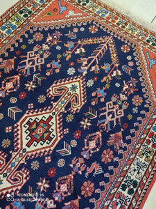 Tapis Abadeh tissé main n°17382_145×97