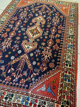 Charger l&#39;image dans la galerie, Tapis Abadeh tissé main n°17382_145×97
