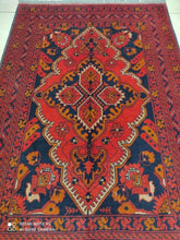 Charger l&#39;image dans la galerie, Tapis afghan noué main n°20_147×99
