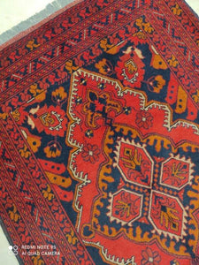 Tapis afghan noué main n°20_147×99