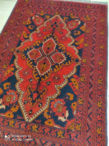 Tapis afghan noué main n°20_147×99