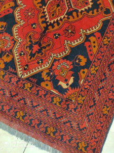 Tapis afghan noué main n°20_147×99