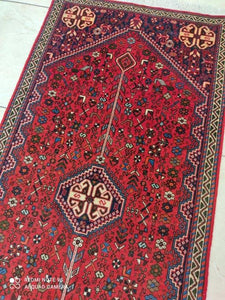 Tapis Abadeh tissé main n°18465_150×67