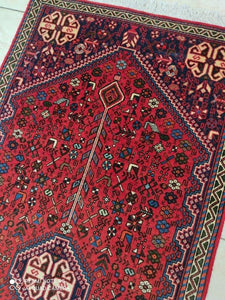 Tapis Abadeh tissé main n°18465_150×67