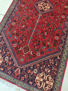 Tapis Abadeh tissé main n°18465_150×67