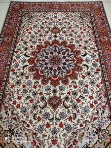 TAPIS Tabriz Panja Raj fait main n°15328_153×105