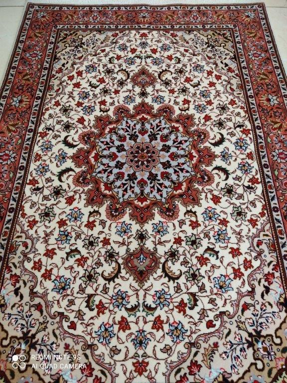 TAPIS Tabriz Panja Raj fait main n°15328_153×105