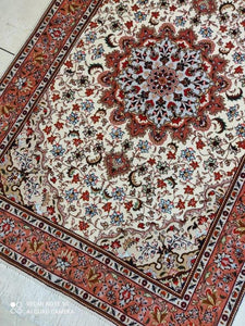 TAPIS Tabriz Panja Raj fait main n°15328_153×105