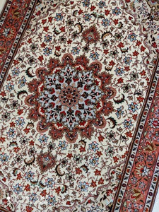 TAPIS Tabriz Panja Raj fait main n°15328_153×105